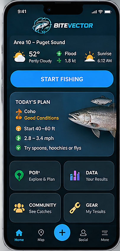 BiteVector Home screen