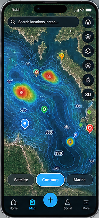 BiteVector Map screen